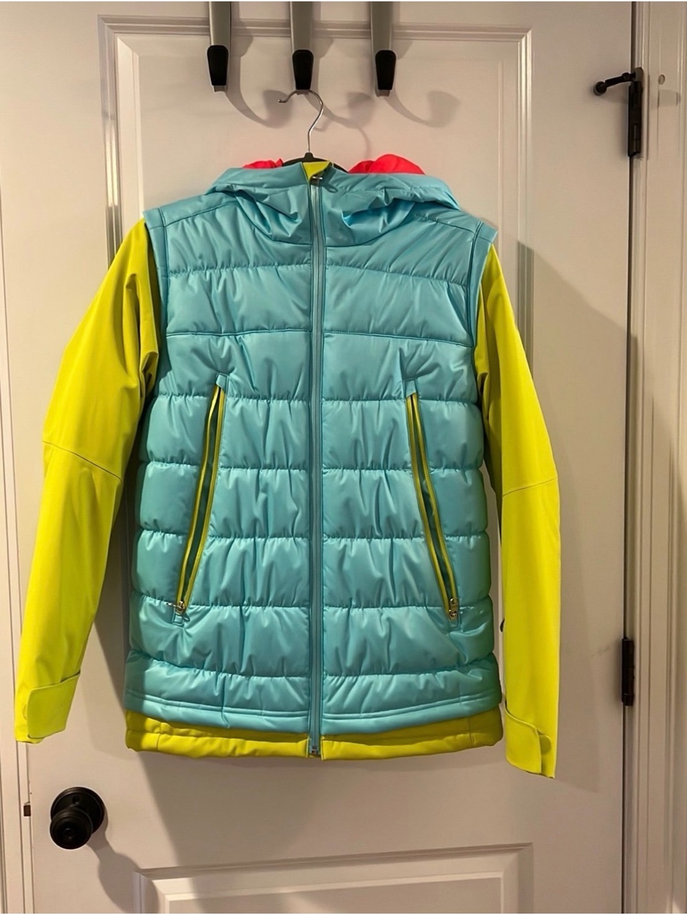 Spider women ski/winter Jacket with Yellow Sleeves